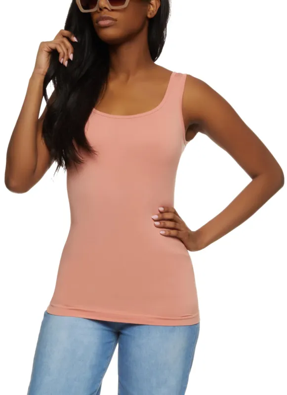 Seamless Scoop Neck Tank Top sold by Rainbow
