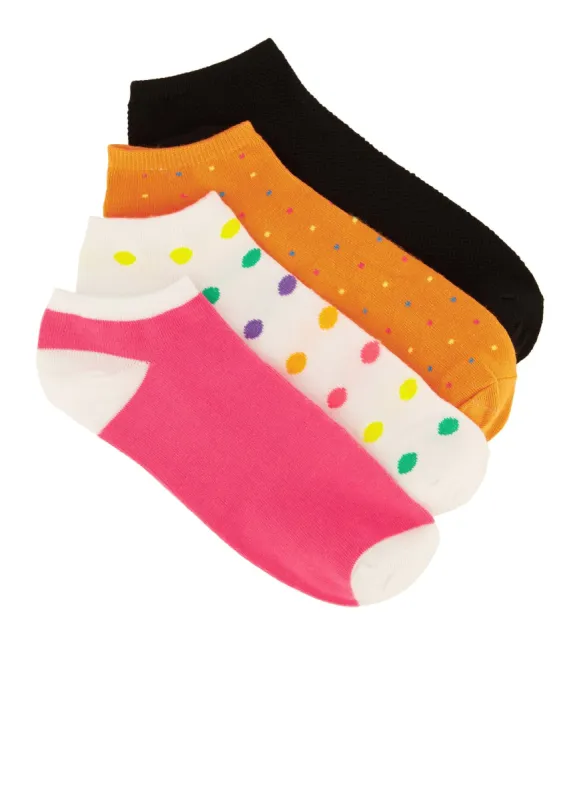 4 Pack Polka Dot Print Socks sold by Rainbow