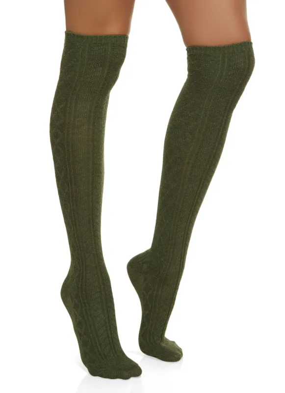 Knitted Over The Knee Socks sold by Rainbow