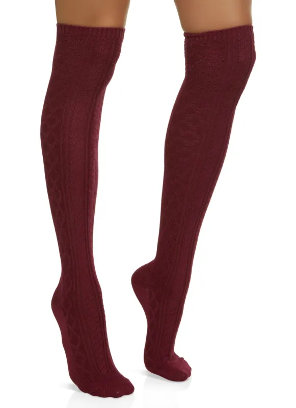 Knitted Over The Knee Socks sold by Rainbow