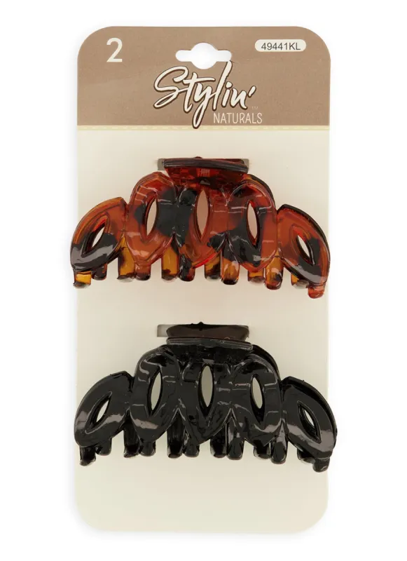 Hair Claw Clip 2 Pack sold by Rainbow