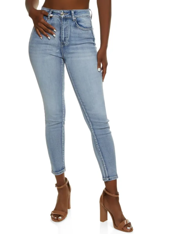 WAX Whiskered Ankle Skinny Jeans sold by Rainbow