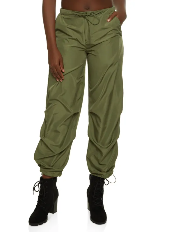 Jersey Mesh Nylon Joggers sold by Rainbow