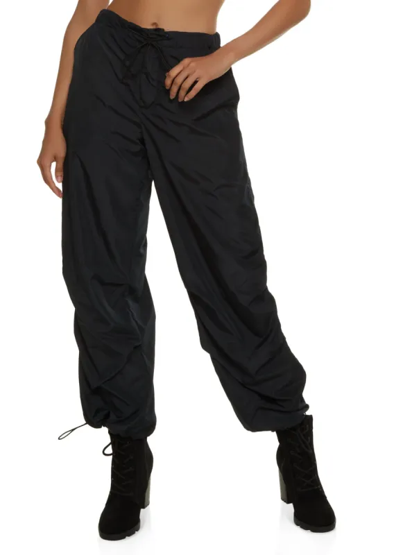 Jersey Mesh Nylon Joggers sold by Rainbow