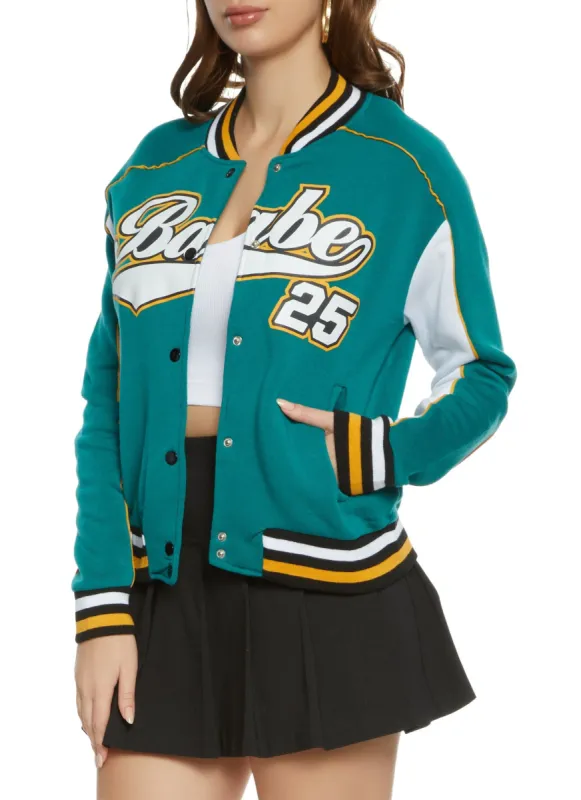 Babe 25 Varsity Jacket sold by Rainbow
