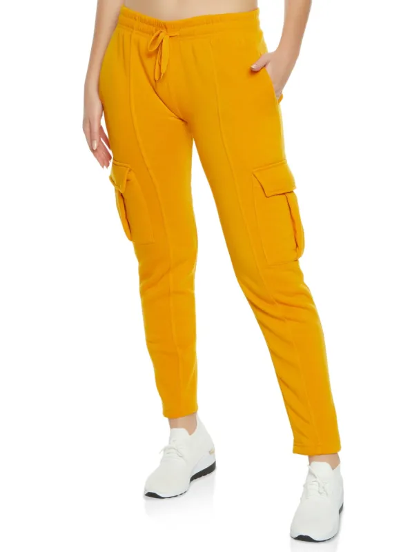 Solid Cargo Pocket Pintuck Joggers sold by Rainbow