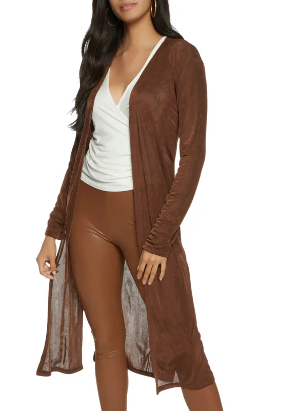 Shimmer Knit Long Sleeve Duster sold by Rainbow