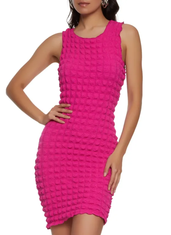 Bubble Knit Mini Dress sold by Rainbow
