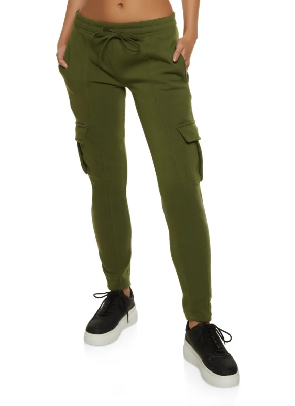 Solid Cargo Pocket Pintuck Joggers sold by Rainbow