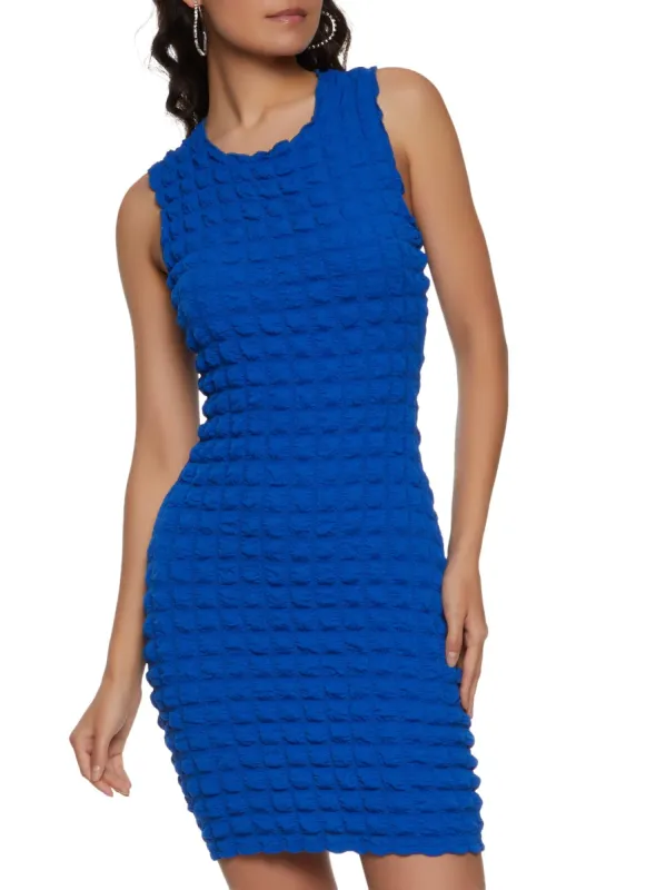 Bubble Knit Mini Dress sold by Rainbow