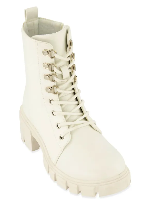 Lug Sole Lace Up Combat Boots sold by Rainbow