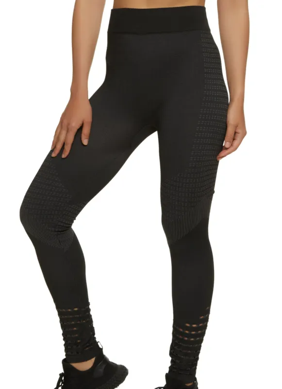 Laser Cut Compression Leggings sold by Rainbow