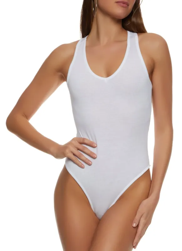 V Neck Tank Bodysuit sold by Rainbow
