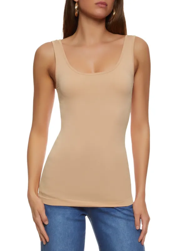 Seamless Scoop Neck Tank Top sold by Rainbow