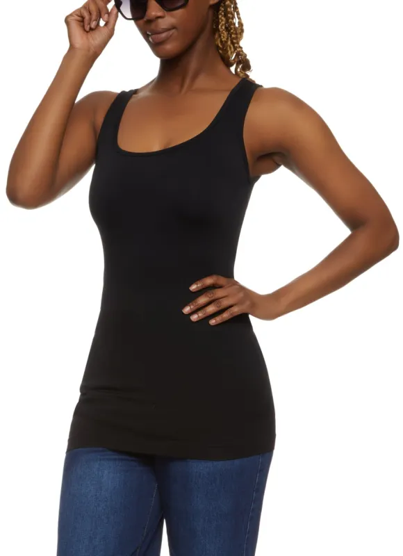 Scoop Neck Seamless Tank Top sold by Rainbow