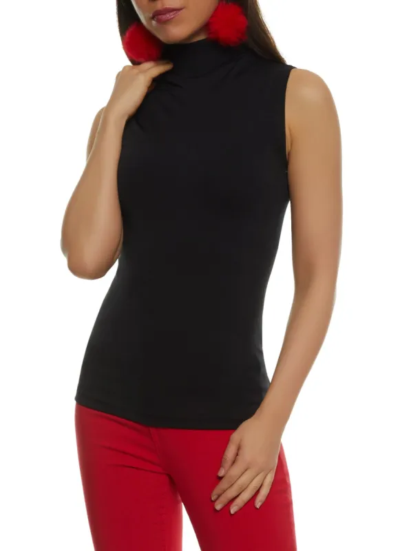 Seamless Mock Neck Tank Top sold by Rainbow