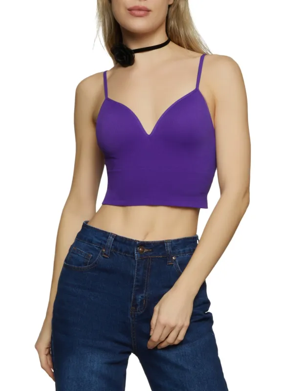 Seamless Rib Knit Padded Cami sold by Rainbow