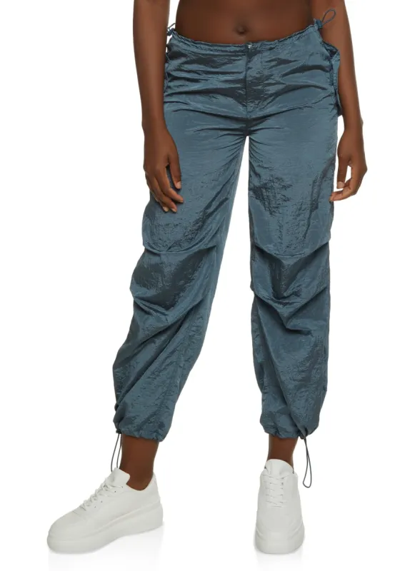 Drawstring Parachute Pants sold by Rainbow