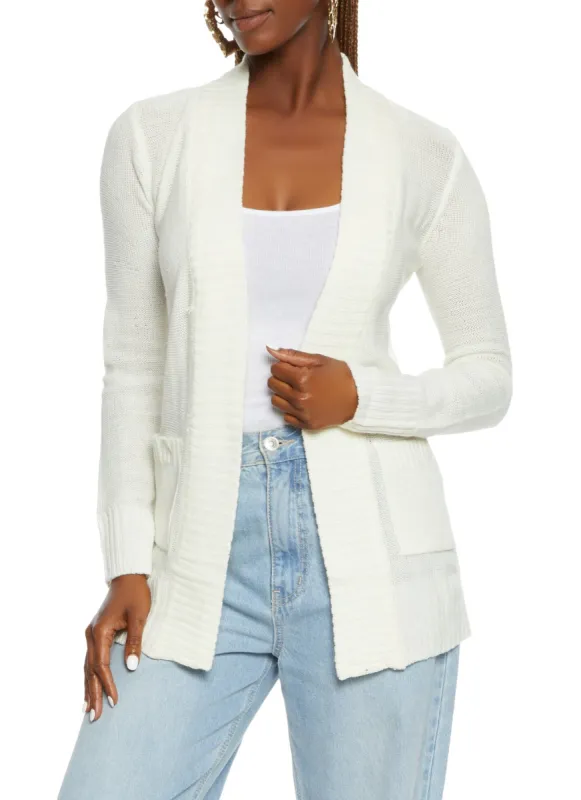 Solid Open Front Cardigan sold by Rainbow