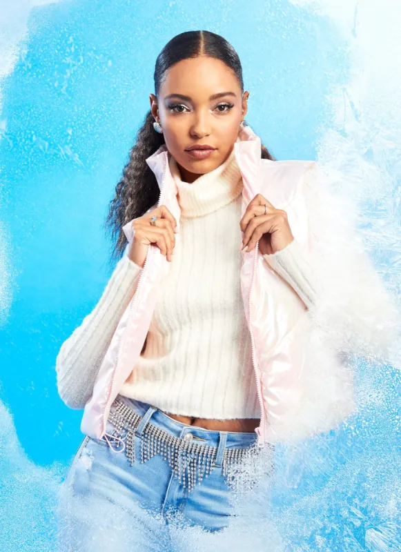 Iridescent Zip Front Puffer Vest sold by Rainbow