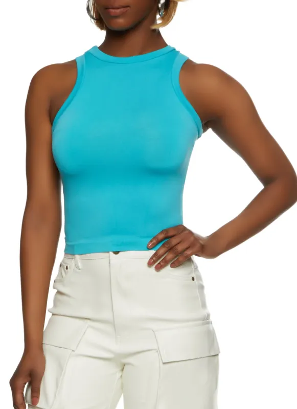 Seamless Crew Neck Tank Top sold by Rainbow