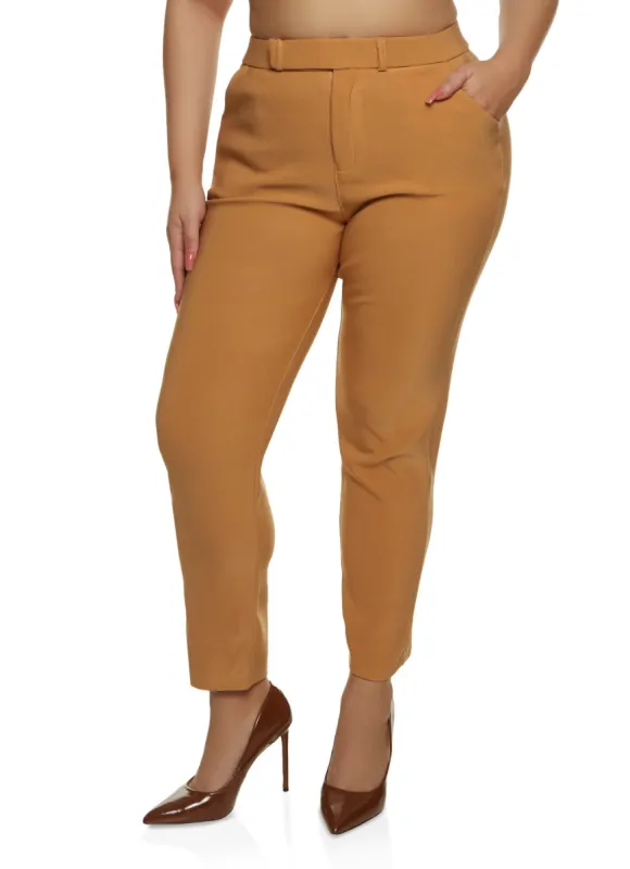 Plus Size Scuba High Waist Dress Pants sold by Rainbow