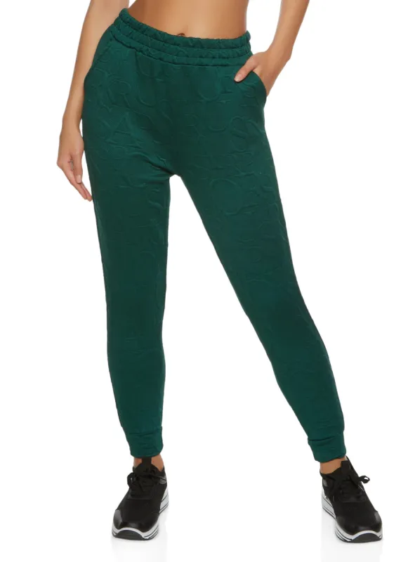 Embossed Joggers sold by Rainbow