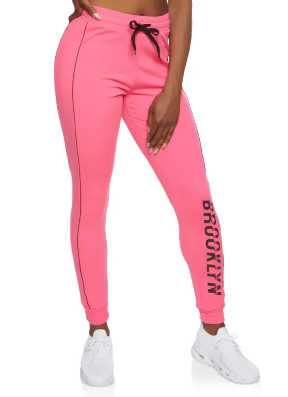 Brooklyn Drawstring High Waist Joggers sold by Rainbow