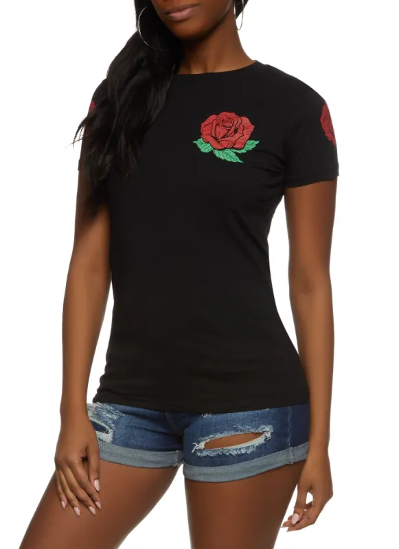 You Are Beautiful Rose Graphic Tee sold by Rainbow