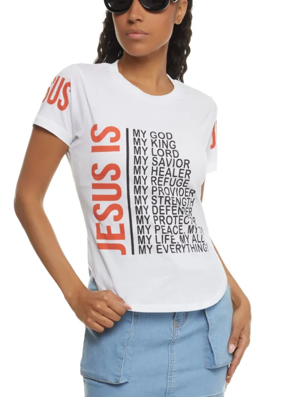 Jesus Is My God Graphic Tee sold by Rainbow