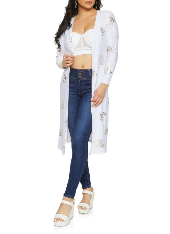 Rose Foil Print Duster sold by Rainbow