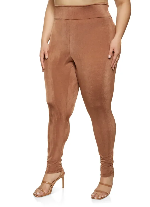 Plus Size Shimmer Knit Leggings sold by Rainbow