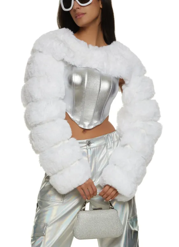 Faux Fur Bolero Jacket sold by Rainbow
