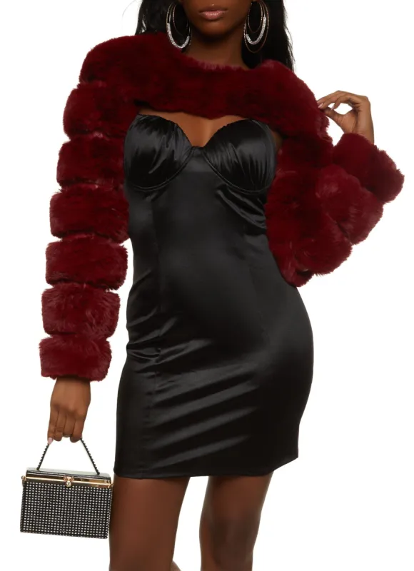 Faux Fur Bolero Jacket sold by Rainbow