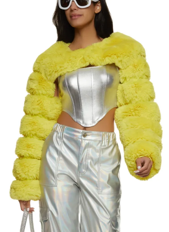 Faux Fur Bolero Jacket sold by Rainbow