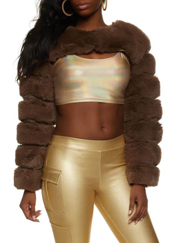 Faux Fur Bolero Jacket sold by Rainbow