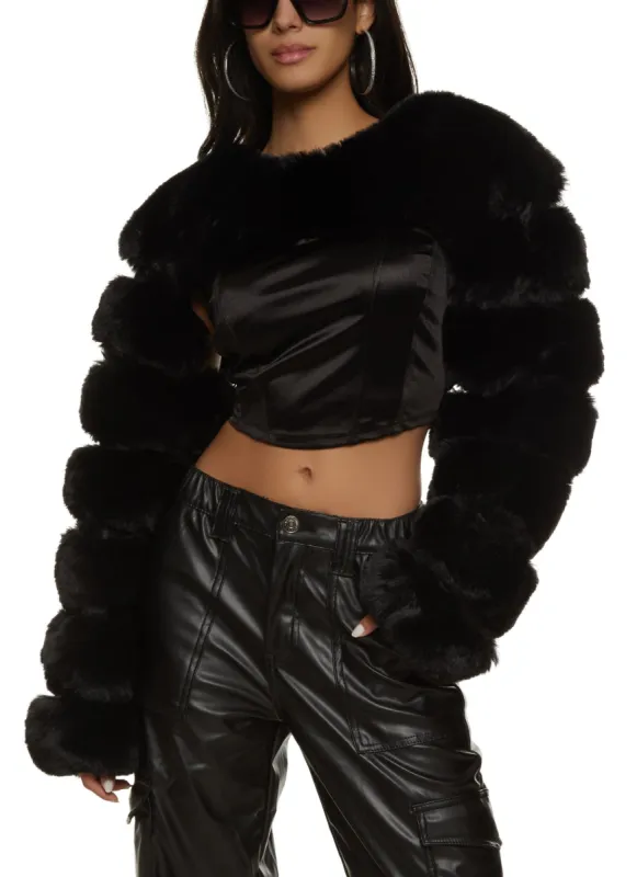 Faux Fur Bolero Jacket sold by Rainbow