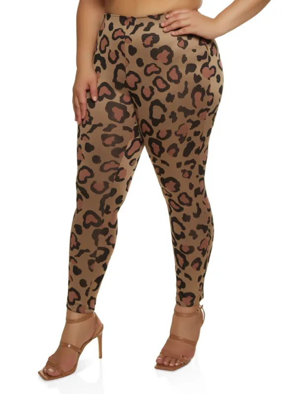 Plus Size Leopard Skinny Pants sold by Rainbow
