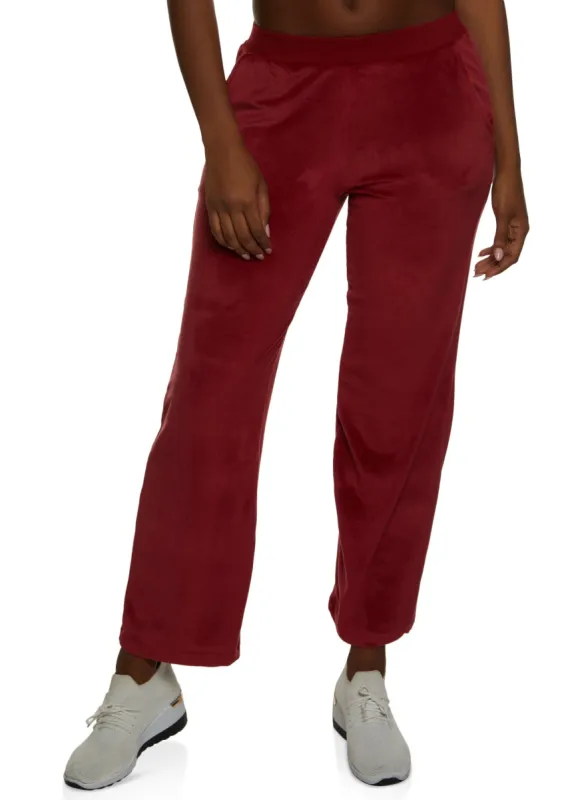 Velour Straight Leg Pants sold by Rainbow