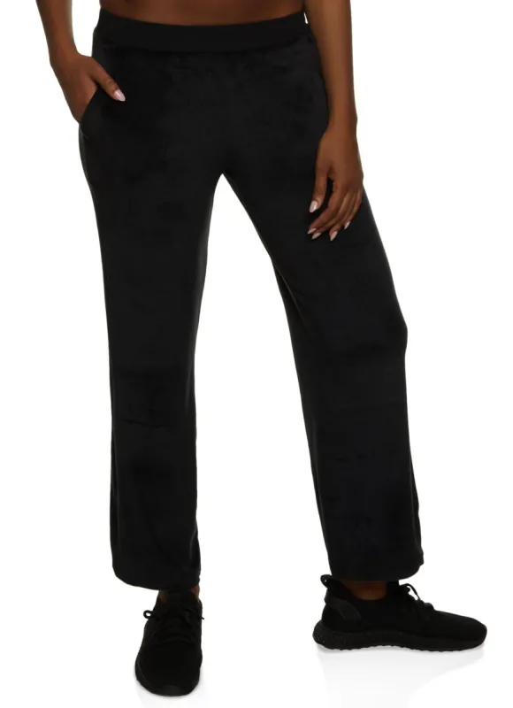 Velour Straight Leg Pants sold by Rainbow
