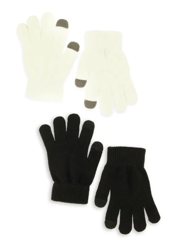 2 Pack Tech Touch Knit Gloves sold by Rainbow