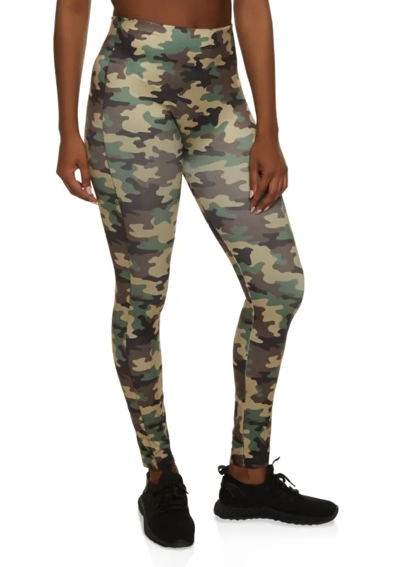 Camo High Waisted Leggings sold by Rainbow