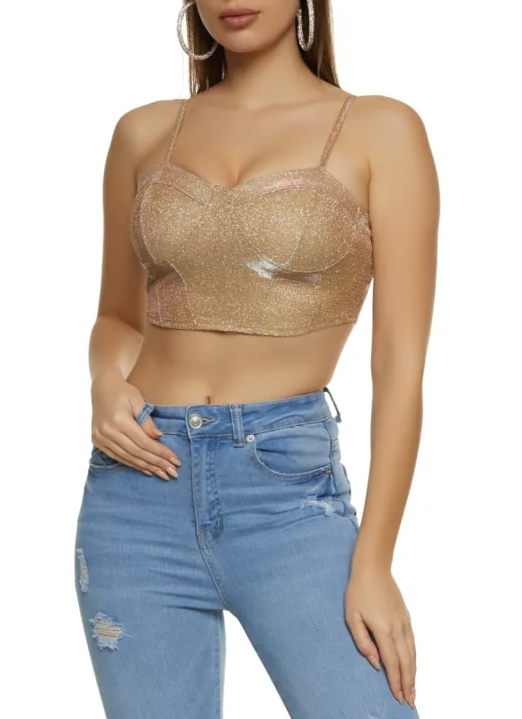 Lurex Padded Cami Bustier sold by Rainbow
