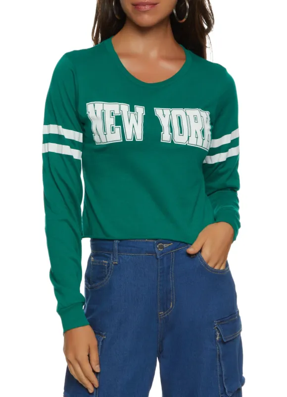 Varsity Stripe New York Graphic Tee sold by Rainbow