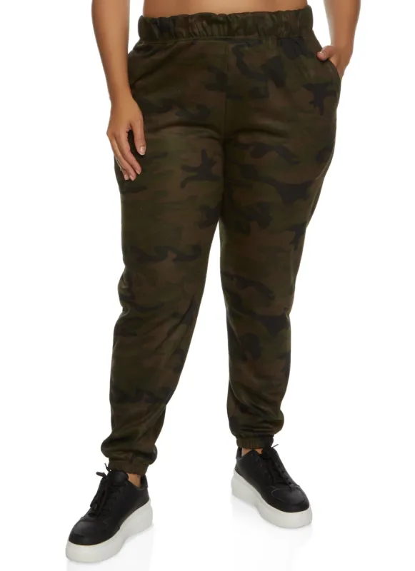 Plus Size Basic Fleece Sweatpants sold by Rainbow