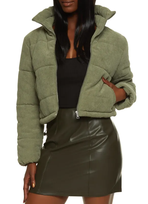 Corduroy Puffer Jacket sold by Rainbow