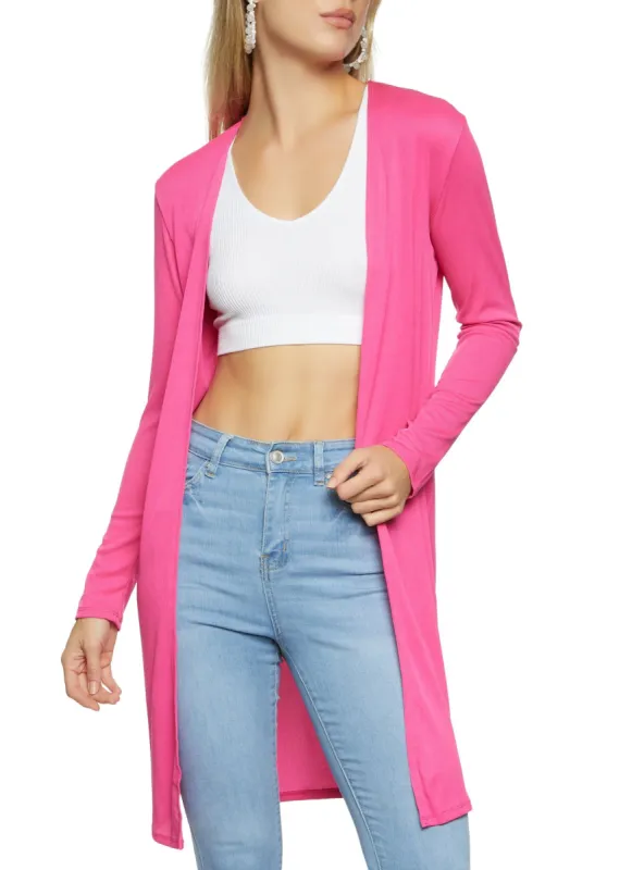 Solid Ribbed Open Front Duster sold by Rainbow