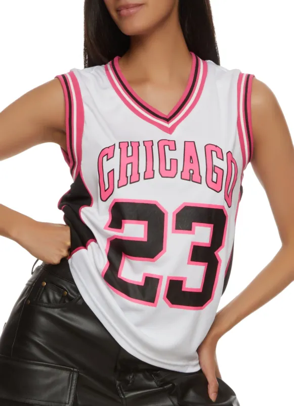 Chicago 23 Graphic Basketball Jersey sold by Rainbow