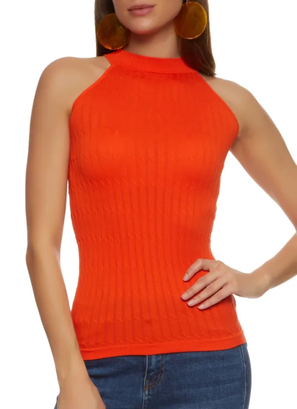Textured Knit Seamless Tank Top sold by Rainbow