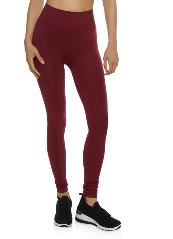 Seamless Solid High Waist Leggings sold by Rainbow